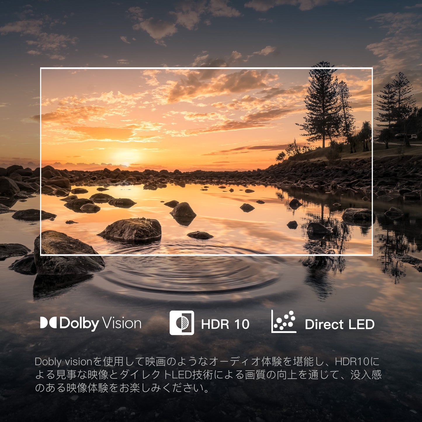 FPD チューナーレステレビ 58V型 4K Google TV ネット動画対応 スマートテレビ HDR10 Dolby Vision Dolby Atmos EARC MEMCテクノロジー Google Cast内蔵 音声検索対応 VESA規格 (JG58-P1 2025年 モデル)