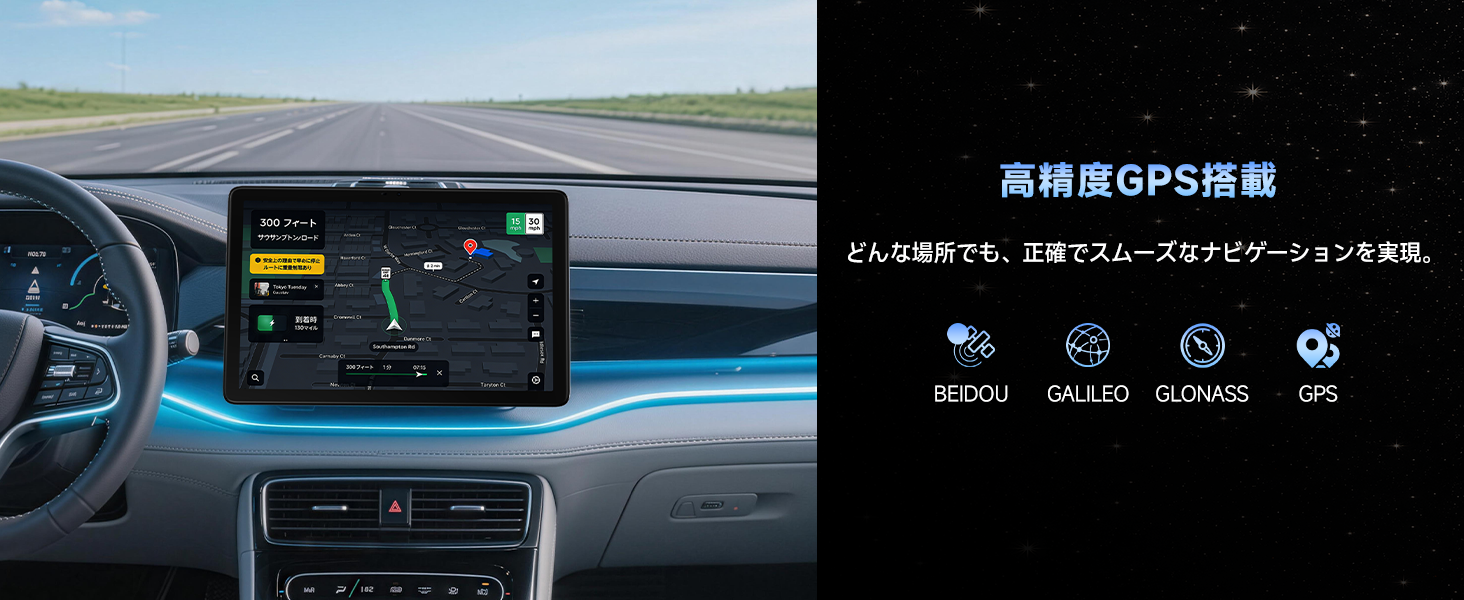 FPD 10.1インチ タブレット 高精度GPS搭載 Beidou Galileo GLONASS GPS対応