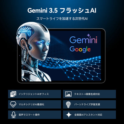 FPD 8.4インチ タブレット Gemini フラッシュAI対応 インテリジェント機能