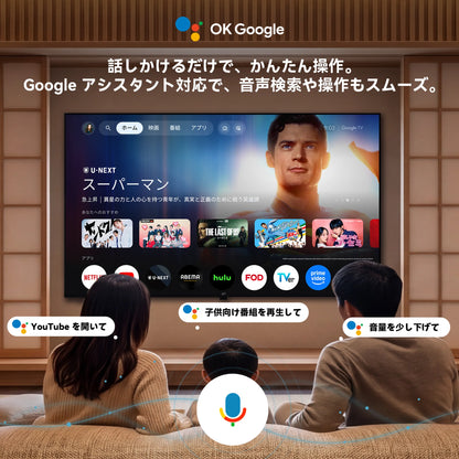FPD 43V型 4K Google TV｜Wチューナー搭載(CG43-C3)