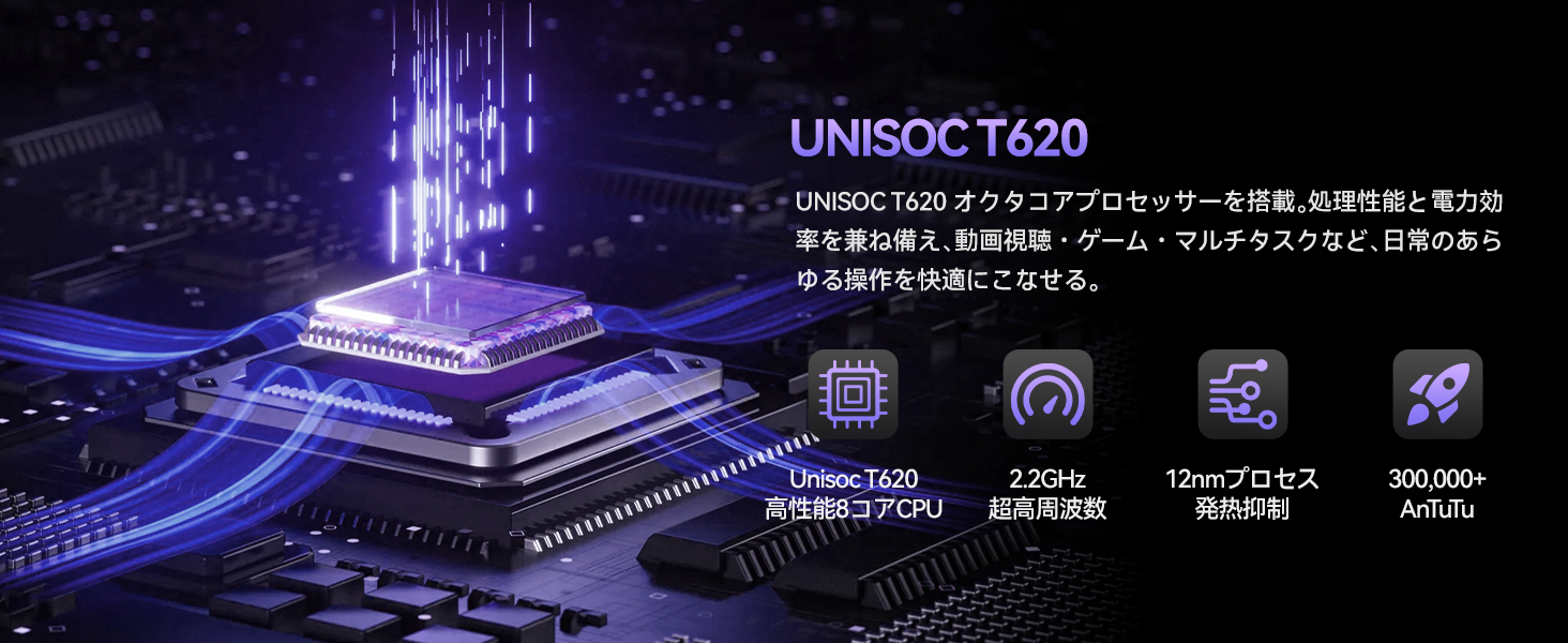 FPD 11インチ タブレット UNISOC T620 8コアCPU搭載 高性能プロセッサー