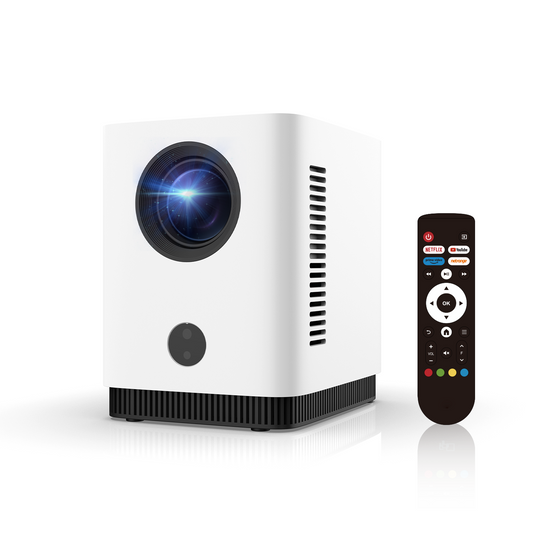 FPDプロジェクター【公式Netflix認定】1080PフルHD 220ANSIルーメン高輝度 Wi-Fi6搭載 自動フォーカス・自動台形補正 ぷろじえくたー家庭用 小型・最大150インチ大画面投影