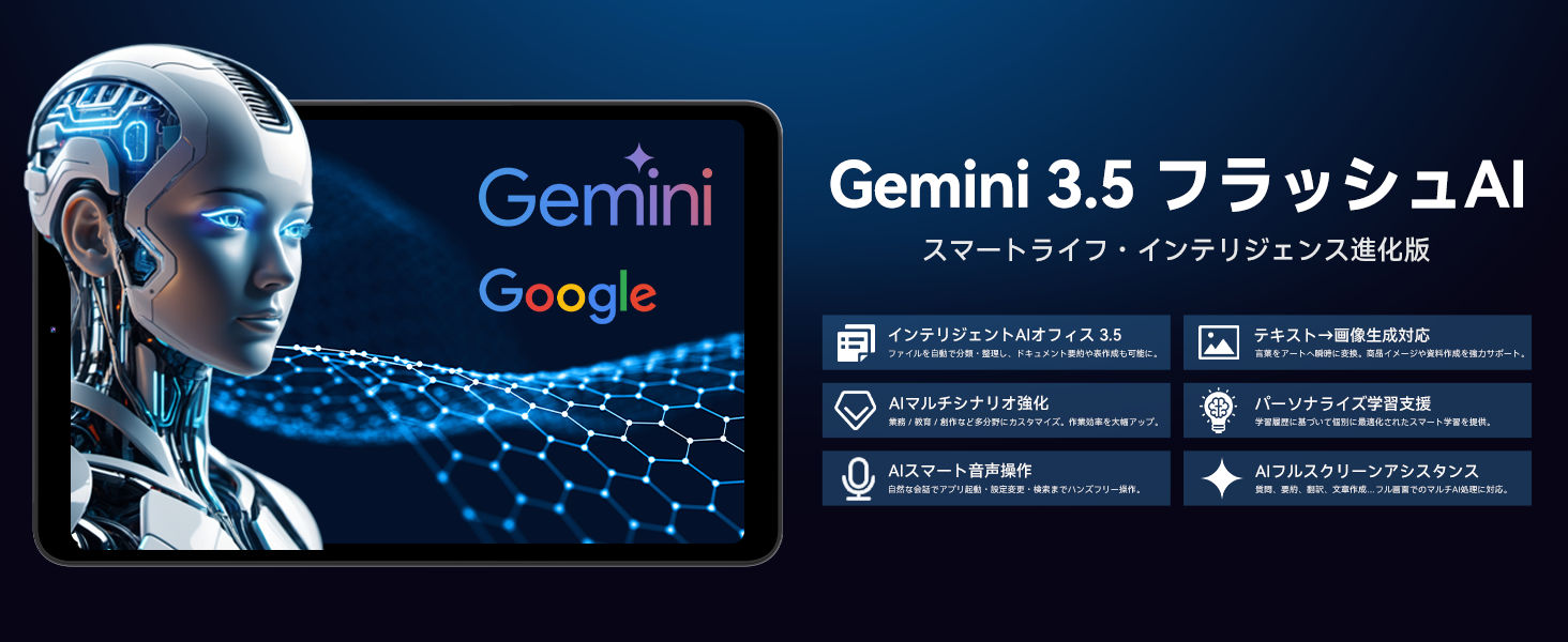 FPD 8.4インチ タブレット Gemini フラッシュAI対応 AIアシスタント機能