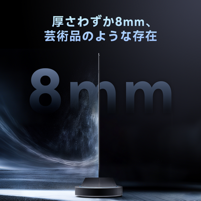 【新発売】FPD OLED浮遊テレビ 65V型 4K UHD Google TV搭載 HDR10 Dolby Vision Dolby Audio 1000nits高輝度 120Hzリフレッシュレート 超薄型8mmデザイン MEMCテクノロジー Chromecast内蔵 音声操作対応