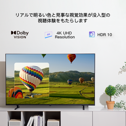 FPD チューナーレステレビ 50V型 4K Google TV ネット動画対応 スマート 液晶 テレビ HDR10対応 Dolby Vision Dolby Atmos MEMCテクノロジー Google Cast内蔵 音声検索対応 VESA規格