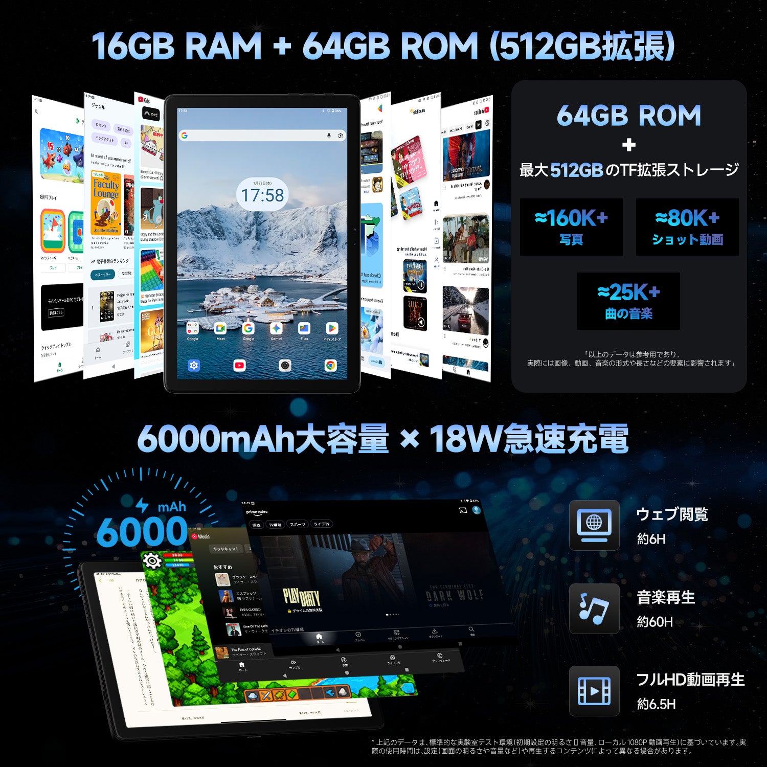 FPD 10.1インチ タブレット | Android 16・16GBメモリ・6000mAh【公式】