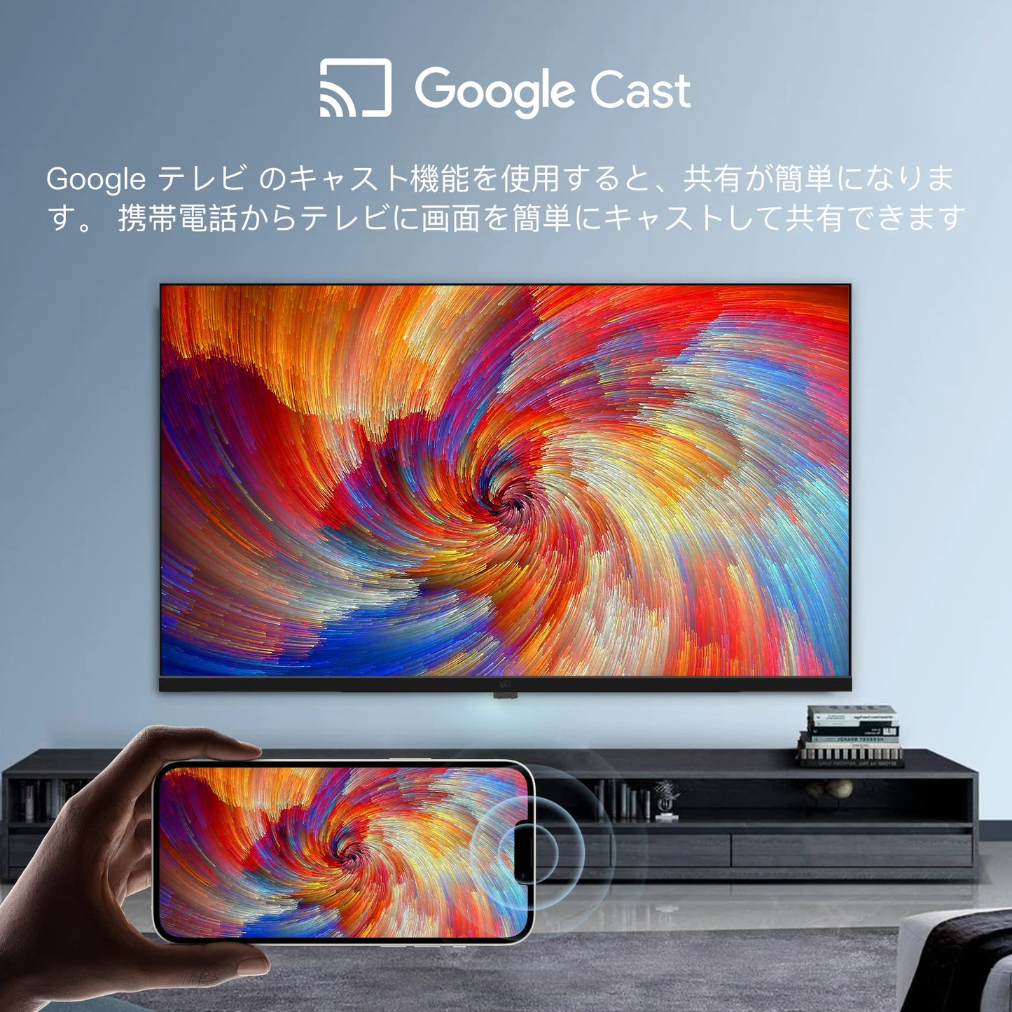 FPD スマートテレビ チューナー搭載 43V型 1080P Google TV ネット動画対応 スマートテレビ HDR10対応 Dolby Audio Google Cast内蔵 音声検索対応 VESA規格 （JG43-PB）送料無料 おうちの美学マスター