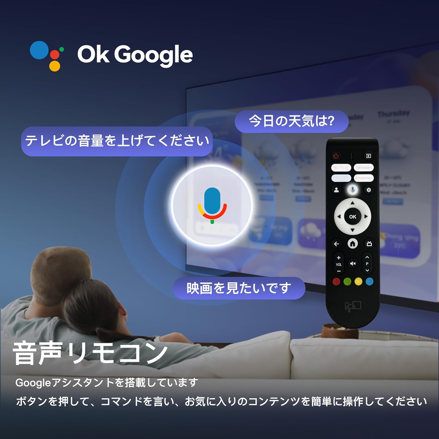 FPD Paletteシリーズ 音声リモコン Googleアシスタント対応