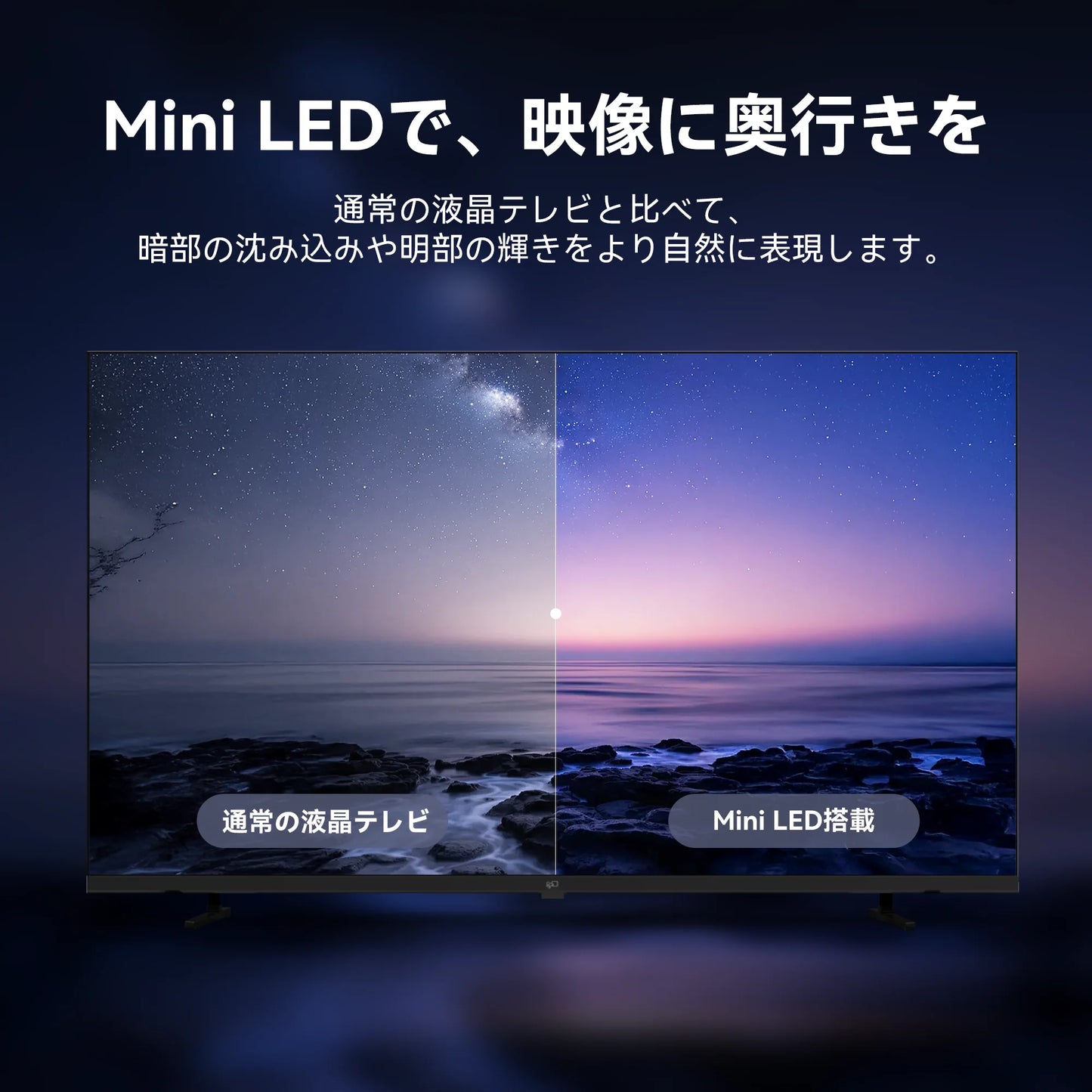 FPD 65V型 4K Mini LED チューナーレス Google TV(JG65-I2)