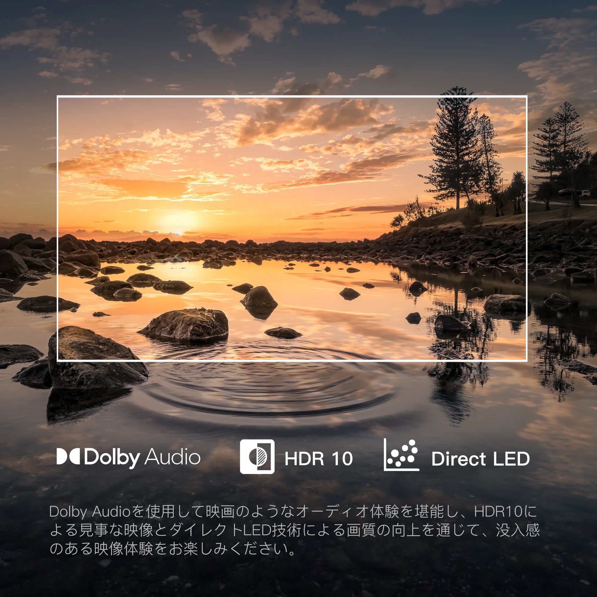 FPD Paletteシリーズ Dolby Audio HDR10 Direct LED対応 高画質ディスプレイイメージ