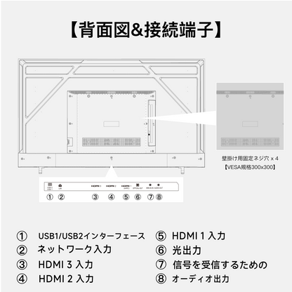 FPD チューナーレステレビ 55V型 4K Google TV ネット動画対応 スマートテレビ HDR10対応 Dolby Vision Dolby Atmos MEMCテクノロジー Google Cast内蔵 音声検索対応 VESA規格